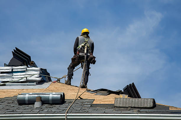 Professional Flat Roof Repair technician working in Burley, WA